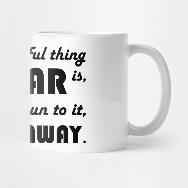 Motivational Quote: Run Towards Fear by Jiyoun's Store 1